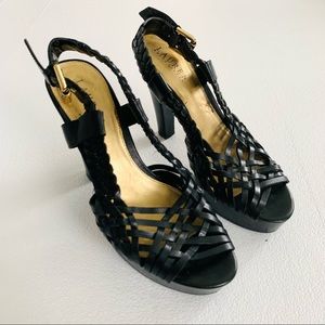 Lauren Ralph Lauren Strappy Leather Shoes